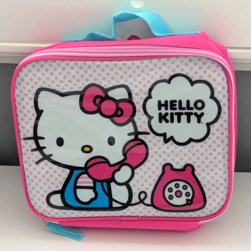 NWT Hello Kitty Insulated Lunch/Snack Box/Bag/Pail/Tote